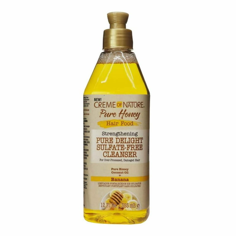 CREME OF NATURE Pure Honey Hair Food Pure Delight Sulfate Free Cleanser (12oz) CREME OF NATURE Pure Honey Hair Food Pure Delight Sulfate Free Cleanser (12oz)