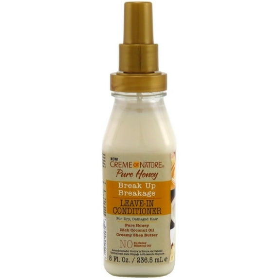 Creme of Nature Pure Honey Leave-In Conditioner 8 oz (Pack of 3)