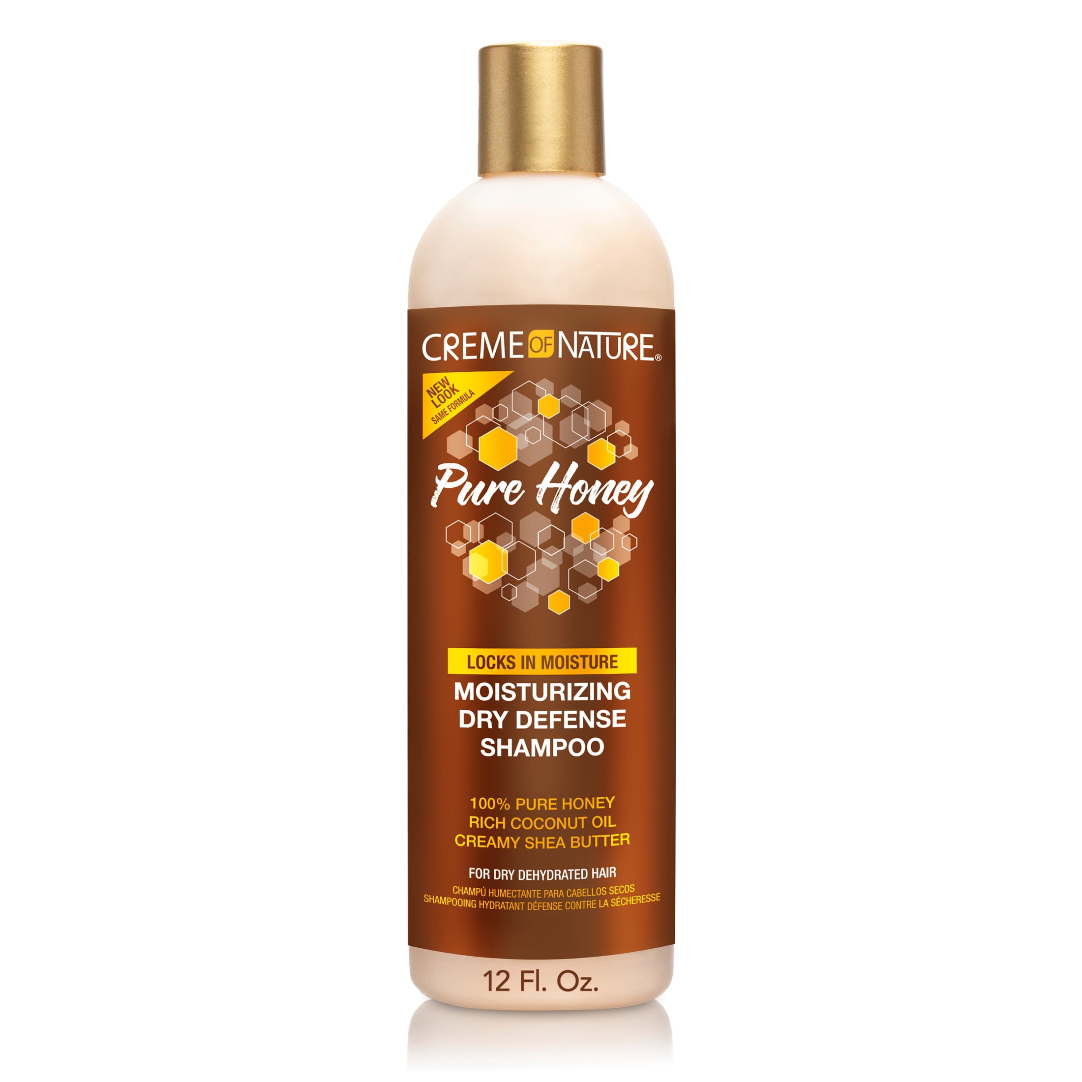 Cremeofnature Creme of Nature Pure Honey Dry Defense Shampoo with Coconut Oil & Shea Butter, 12 fl oz