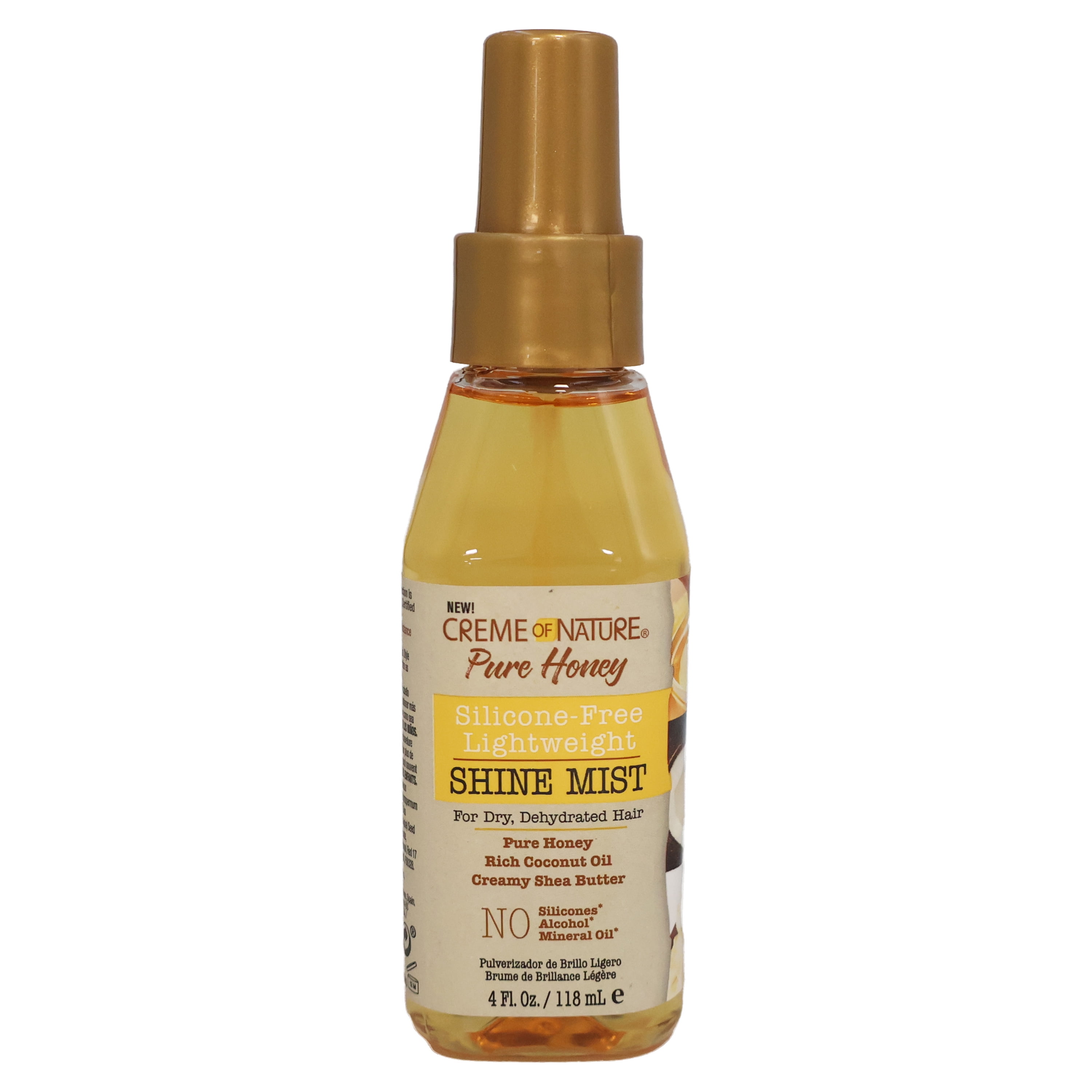 CREME OF NATURE Pure Honey Silicone-Free Lightweight Shine Mist (4oz) CREME OF NATURE Pure Honey Silicone-Free Lightweight Shine Mist (4oz)