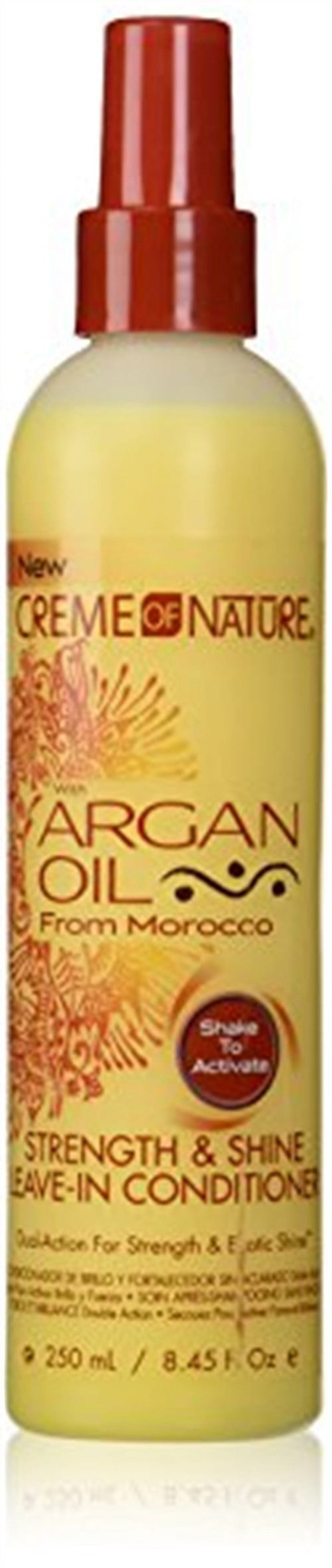 Creme of Nature Strength & Shine Leave-in Conditioner With Argan Oil From Morocco, 8.45 oz (Pack of 4)