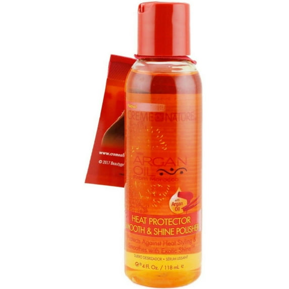 Creme of Nature With Argan Oil Heat Protector Smooth & Shine Polisher, 4 oz (Pack of 4)