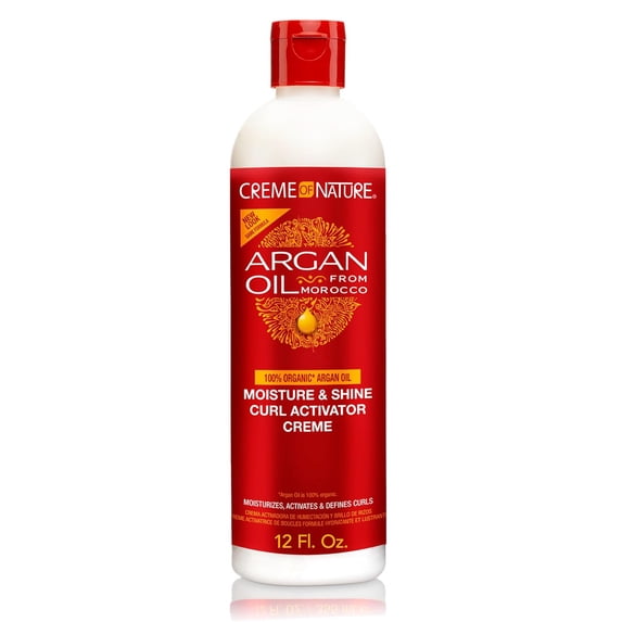 Creme of Nature with Argan Moisture & Shine Curl Activator Creme, 12 oz (Pack of 2)