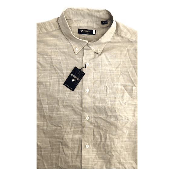 Cremieux Classics 100% Cotton Shirt, Stone, L