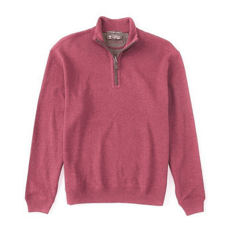 Cremieux Reversible Quarter Zip Pullover Bright Red XXL