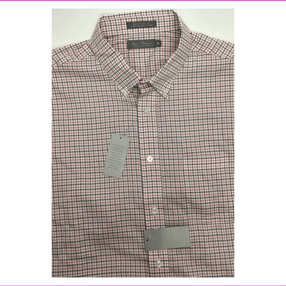 Cremieux Signature Collection Shirt, Bright Coral, XL