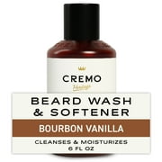 Cremo 2-in-1 Beard & Face Wash, Bourbon Vanilla Scent, 6 fl oz