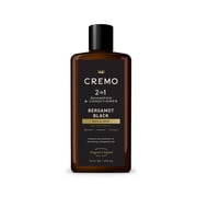 Cremo 2-in-1 Mens Shampoo & Conditioner, Bergamot Black Scent, 16 fl oz