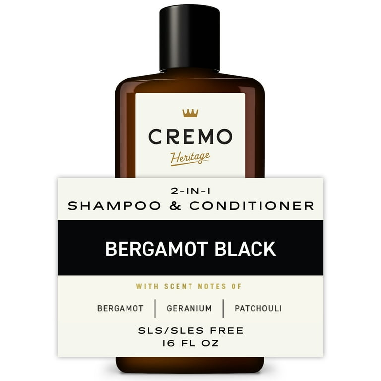 Cremo Heritage 2-in-1 Men's Shampoo & Conditioner, Bergamot Black