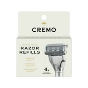 Cremo 5-Blade Barber Grade Mens Razor Cartridge Refills 4 Ct