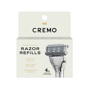 Cremo 5-Blade Barber Grade Mens Razor Cartridge Refills 4 Ct