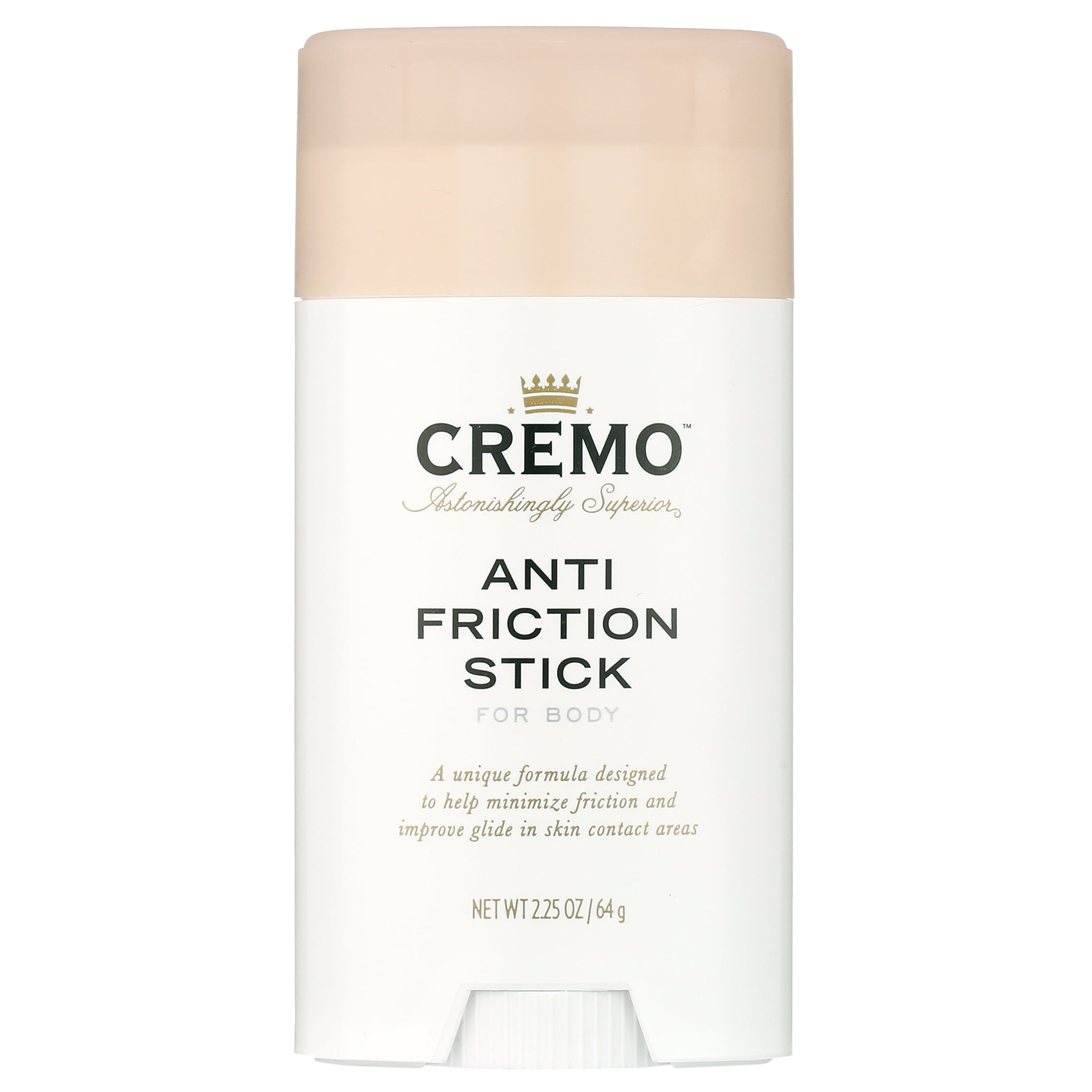 Cremo Anti Friction Women's Body Lotion Stick For Shaving, 2.25 oz, All