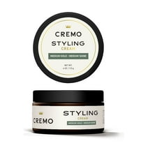 Cremo Barber Grade Hair Styling Cream for Men, Medium Hold, Medium Shine, 3.4oz