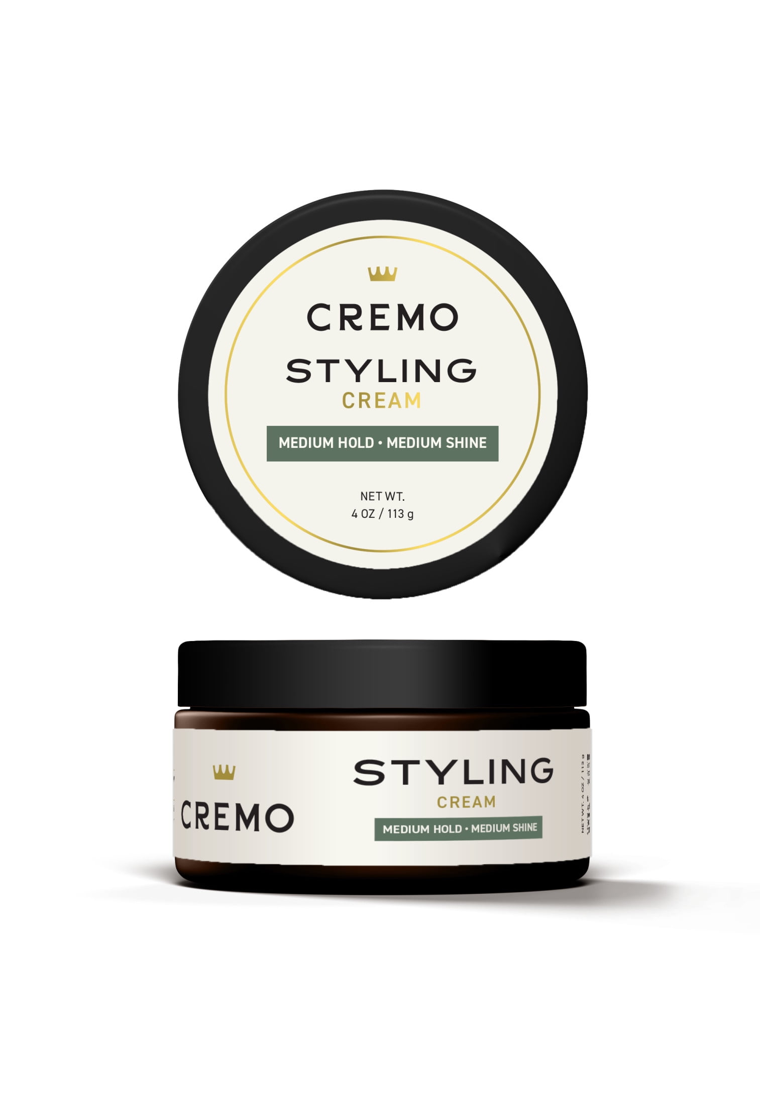 Cremo Barber Grade Hair Styling Cream for Men, Medium Hold, Medium