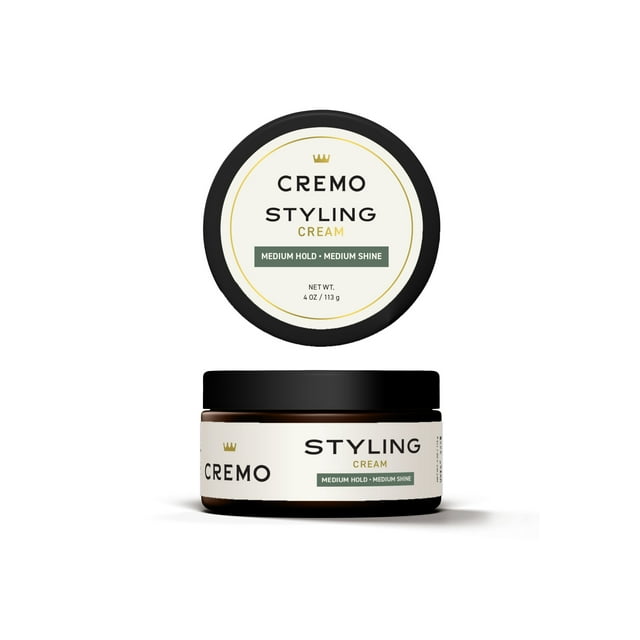 Cremo Barber Grade Hair Styling Cream for Men, Medium Hold, Medium