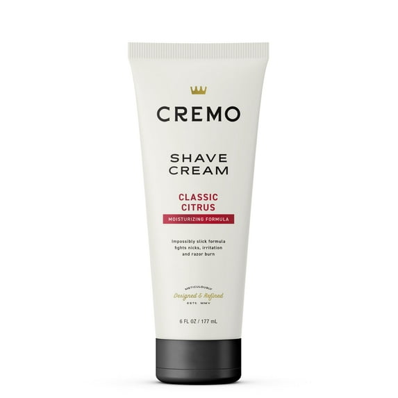 Cremo Barber Grade Original Shave Cream, Astonishingly Superior Ultra-Slick Shaving Cream Fights Nicks, Cuts and Razor Burn, 6 Fl Oz (2 Pack)
