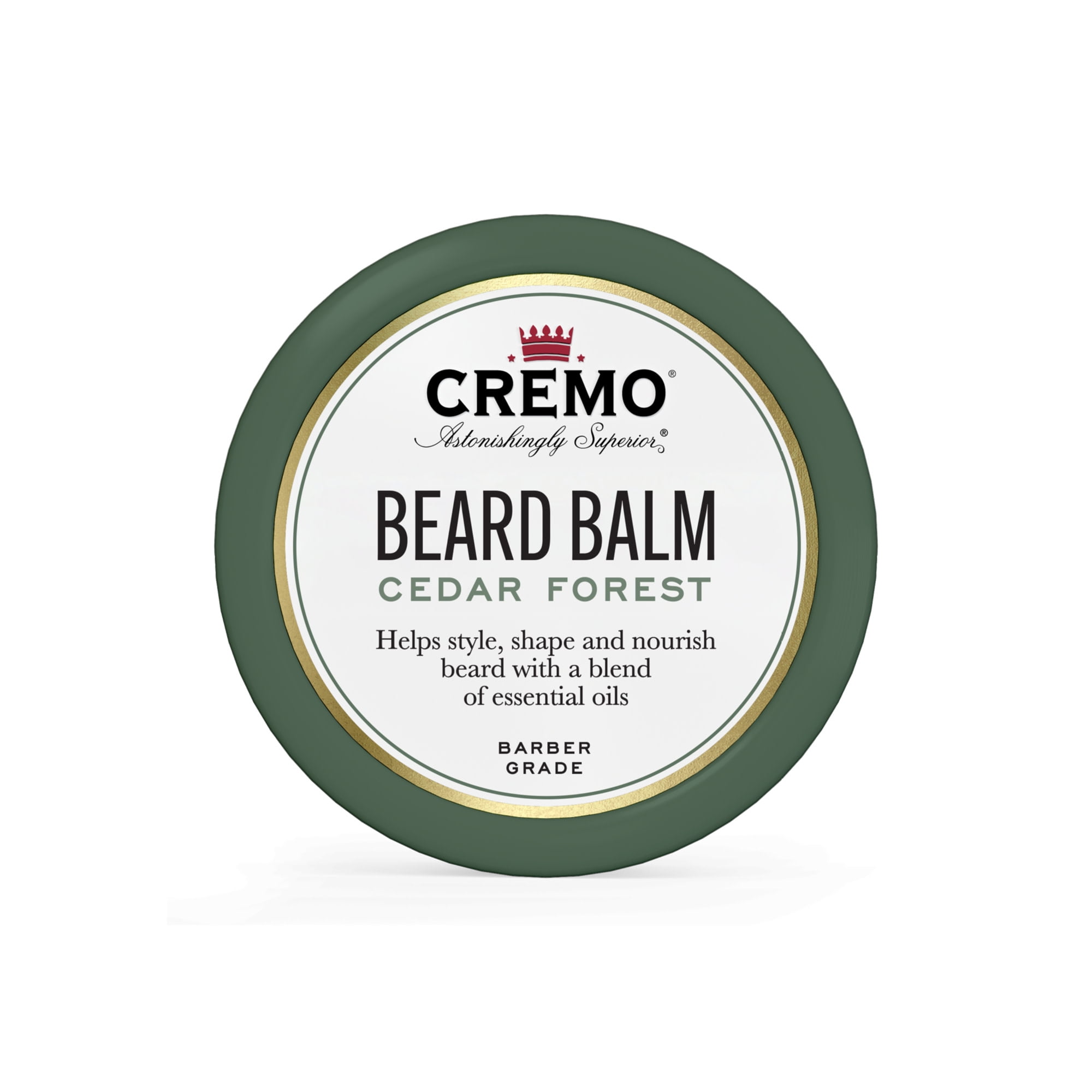 Cremo Beard Balm, Forest Blend Scent, All Hair Types, 2 oz