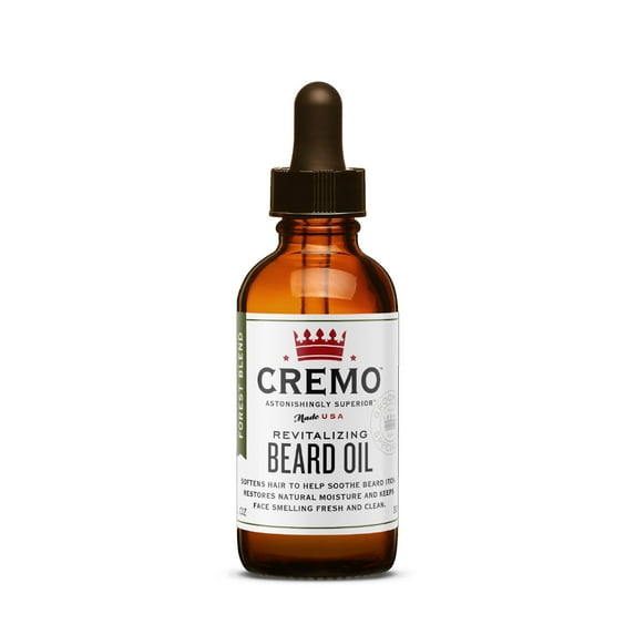 Cremo Beard Oil, Forest Blend Scent, All Hair Types, 1 oz