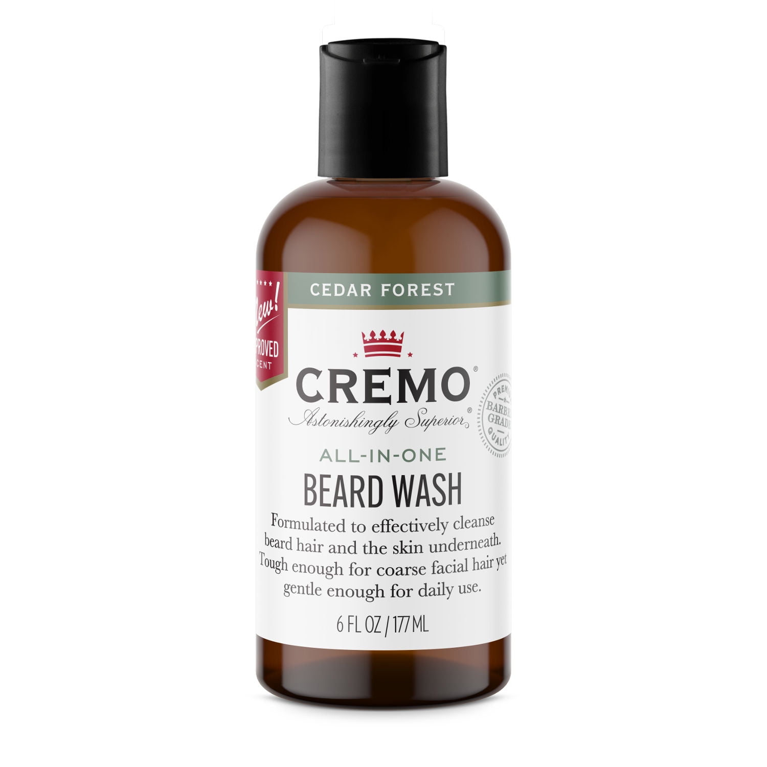 Cremo Beard and Face Wash, Forest Blend, 6oz