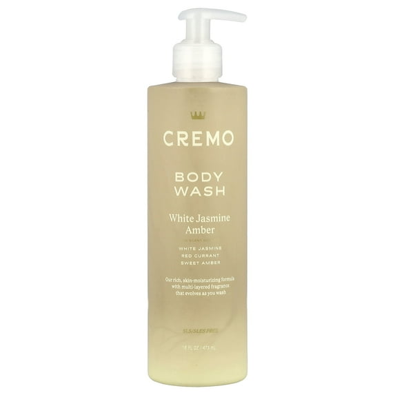 Cremo Body Wash, White Jasmine Amber, 16 fl oz (473 ml) - 3 pack
