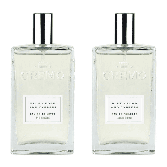 Cremo Cologne Spray, Blue Cedar & Cypress, Good Uncommon Scents, 3.4oz (Pack of 2)