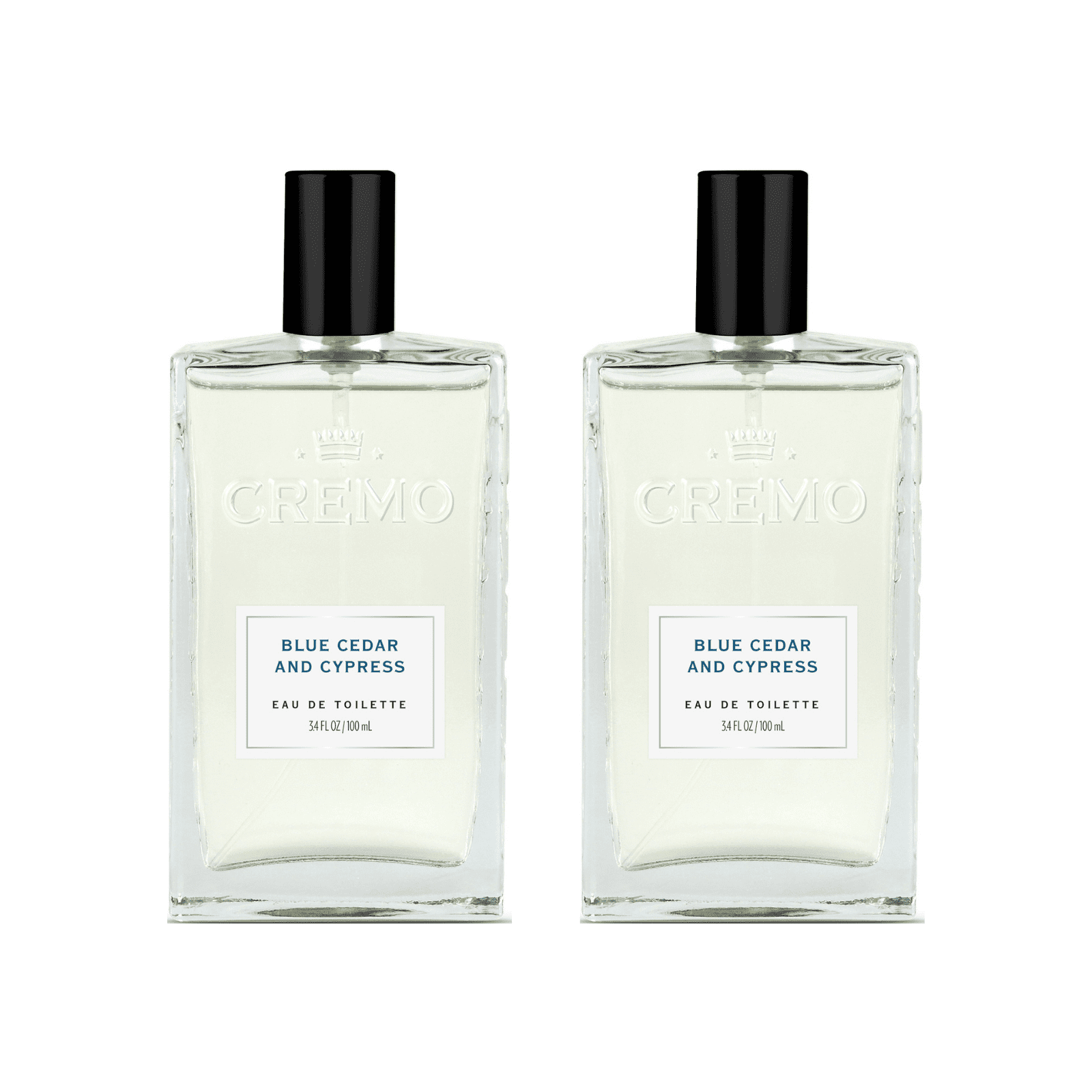 Cremo Cologne Spray, Blue Cedar & Cypress, Good Uncommon Scents, 3.4oz (Pack of 2)