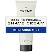 Cremo Men's Cooling Shave Cream, Refreshing Mint Scent, 6 fl oz