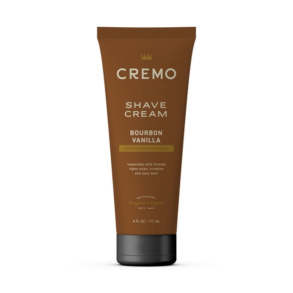 Cremo Concentrated Men's Shave Cream, Bourbon Vanilla Scent, 6 fl oz