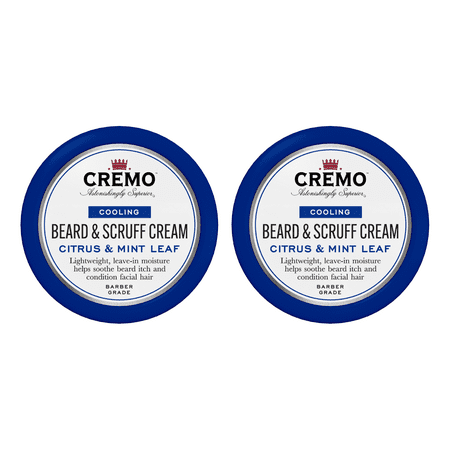 Cremo Cooling Beard & Scruff Cream, 4oz (Pack of 2)