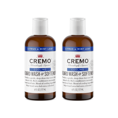 Cremo Cooling Beard Wash & Softener, 6oz (Pack of 2)