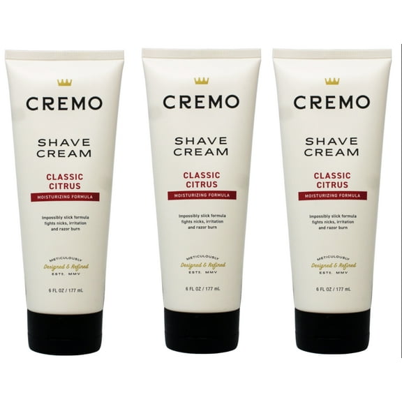 Cremo Cream Shave Cream 6 oz (Pack of 3)