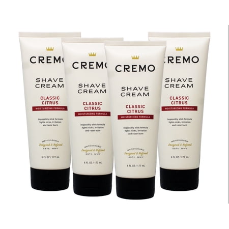 Cremo Cream Shave Cream 6 oz (Pack of 4)