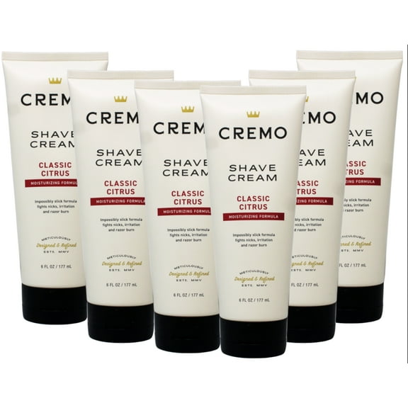 Cremo Cream Shave Cream 6 oz (Pack of 6)