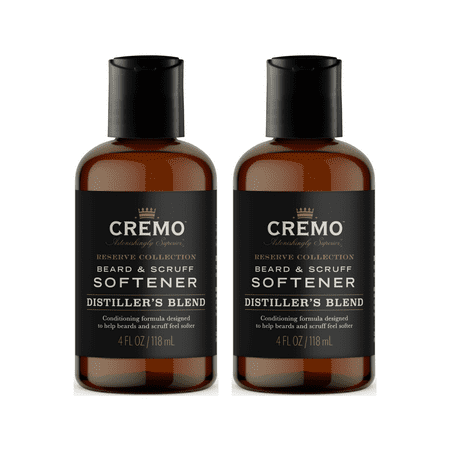 Cremo Distiller's Blend Beard & Scruff Softener, 6oz (Pack of 2)