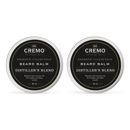 Cremo Distiller's Blend Reserve Collection Beard Balm, 2oz (Pack of 2)