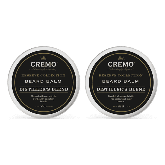 Cremo Distiller's Blend Reserve Collection Beard Balm, 2oz (Pack of 2)