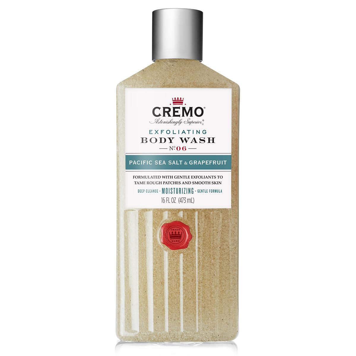 Cremo Exfoliating Pacific Sea Salt & Grapefruit Body Wash, A Refreshing