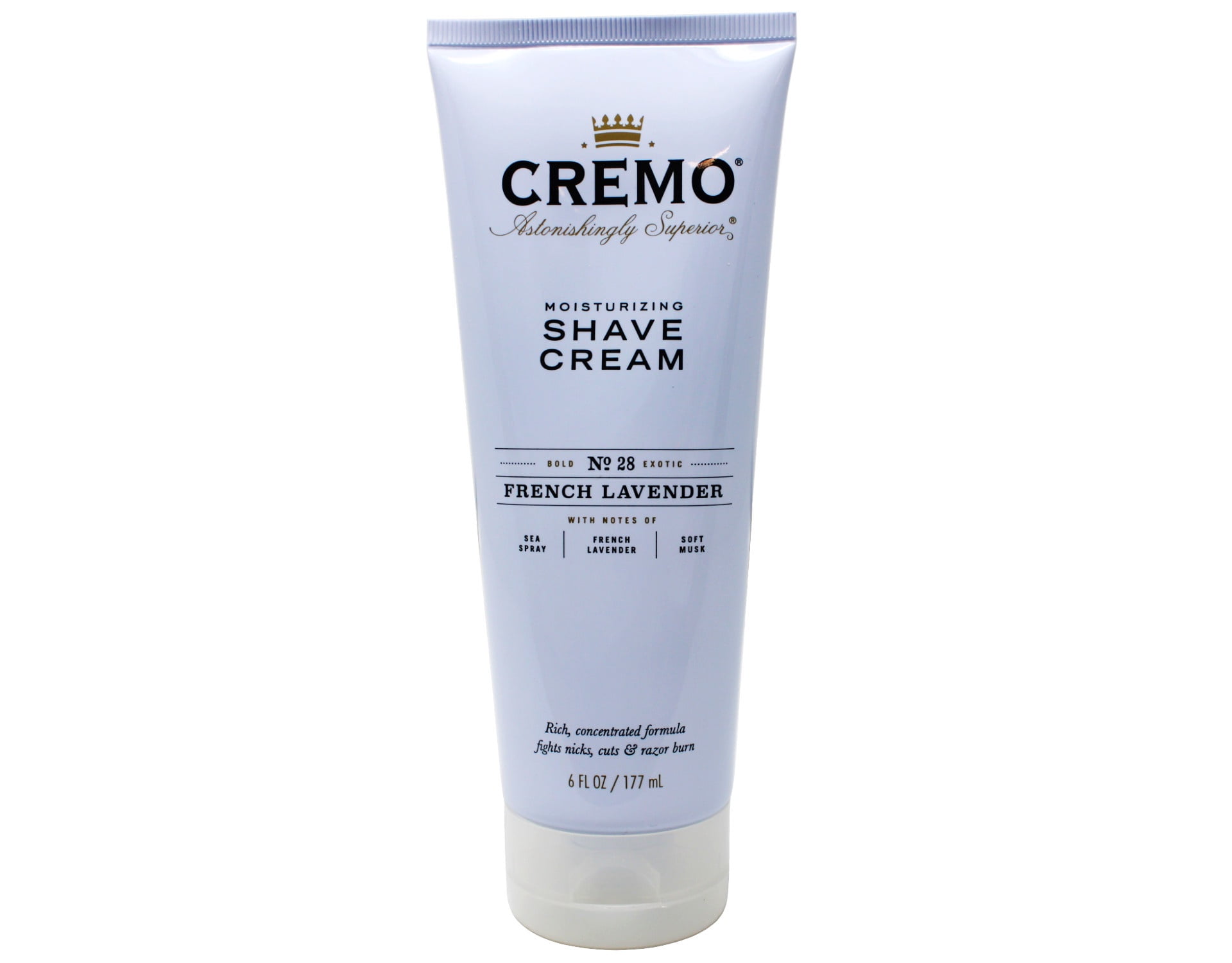 Cremo French Lavender Moisturizing Shave Cream, Lavender Bliss, 6