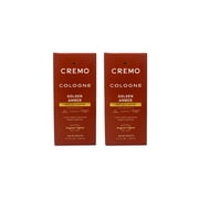 Cremo Golden Amber Cologne for Men, Men s Fragrance Spray with Red Currant, Pineapple, Ambergris & Moss, 3.4 fl oz Pack of 2