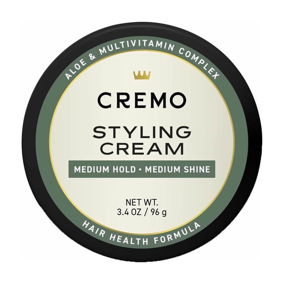 Cremo Barber Grade Hair Styling Cream, 3.4 oz
