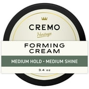 Cremo Hair Forming Cream for Men, Medium Hold, Medium Shine, Texturizing, All Hair Types, 3.4 oz