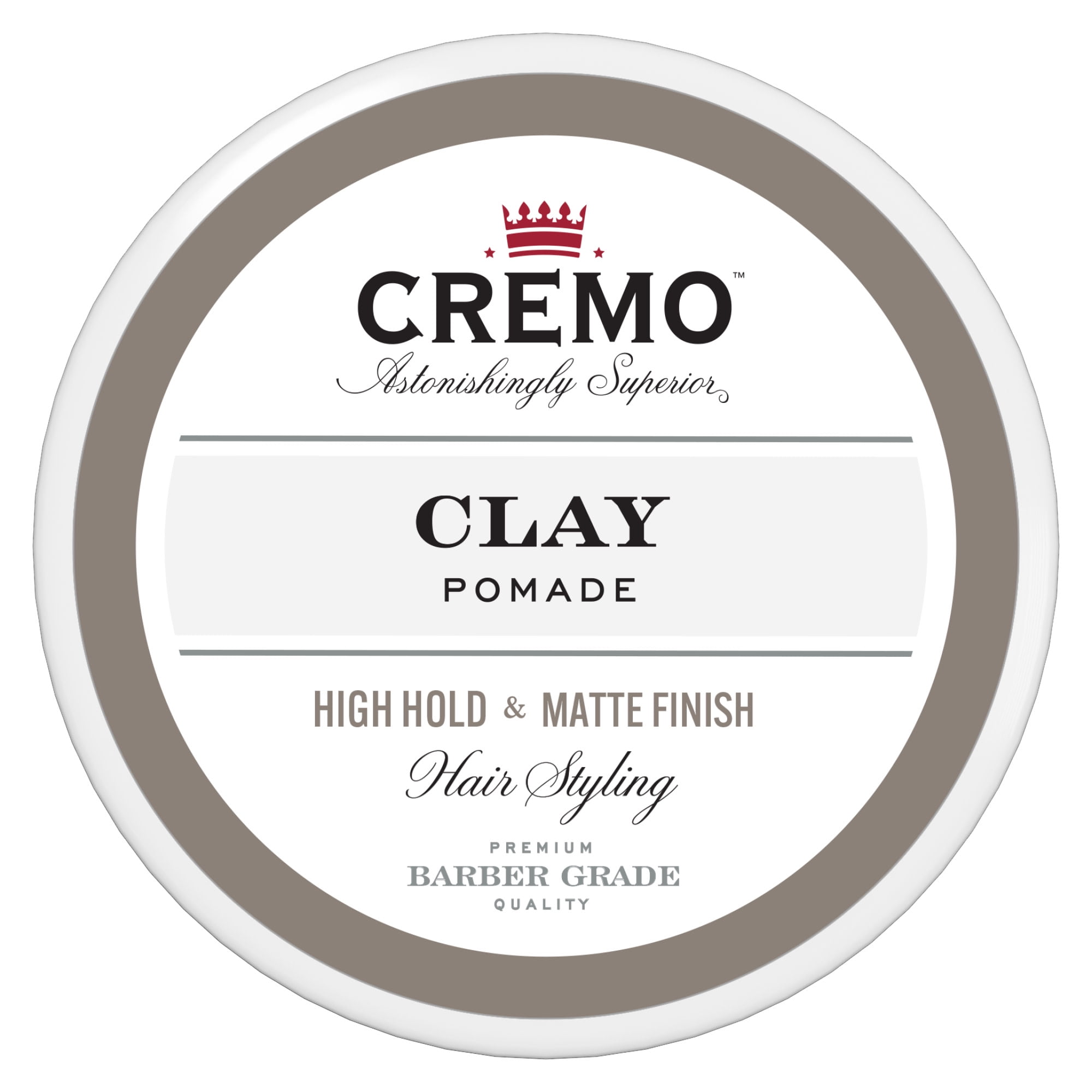 Cremo Hair Sculpting Clay, High Hold, Matte Shine, Texturizing, All