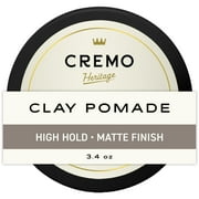 Cremo Hair Sculpting Clay, High Hold, Matte Shine, Texturizing, All Hair Types, 3.4 oz