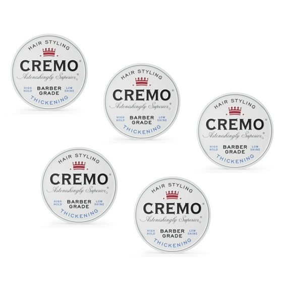 Cremo Hair Styling Barber Grade Thickening Paste, 4oz. - Pack of 5