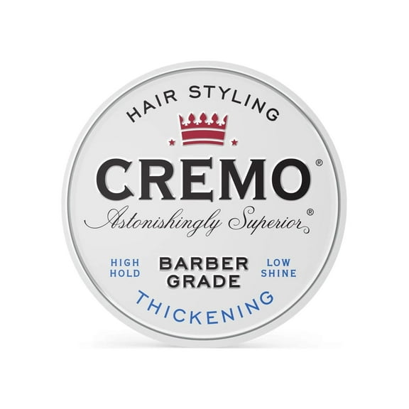 Cremo Hair Styling, Thickening Paste, High Hold, Low Shine, 4 oz