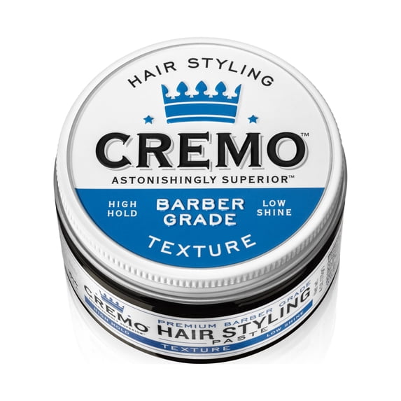 Cremo Hair Texture Paste, High Hold, Low Shine, All Hair Types, 4 oz