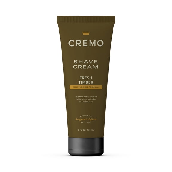 Cremo Heritage Green Moisturizing Shaving Cream for Men, Fresh Timber Scent, 6 fl oz
