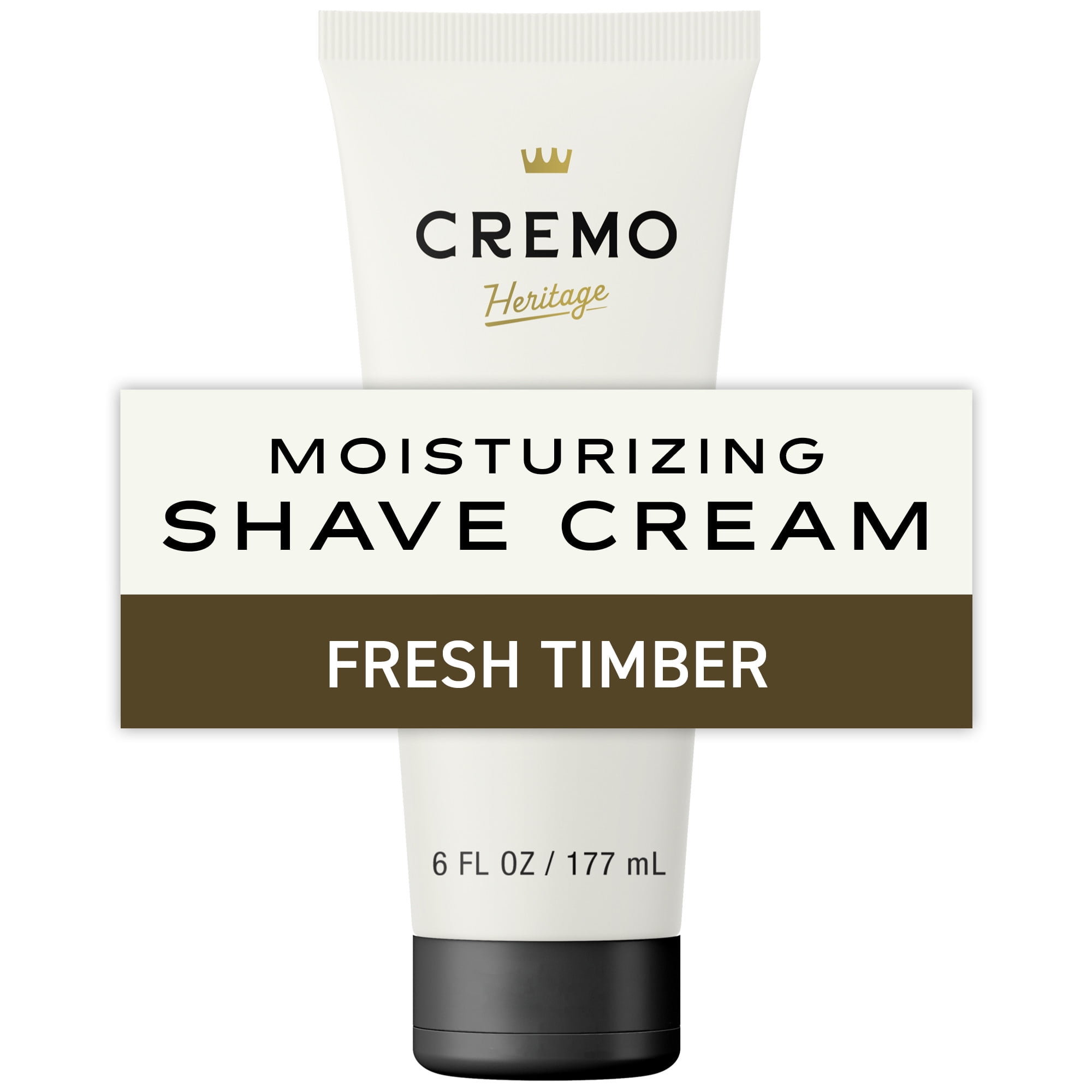 Crème ケンシロウ Cremo Heritage Green Men's Shave Cream, Fresh Timber Scent, 6 fl
