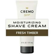 Cremo Heritage Green Men's Shave Cream, Fresh Timber Scent, 6 fl oz