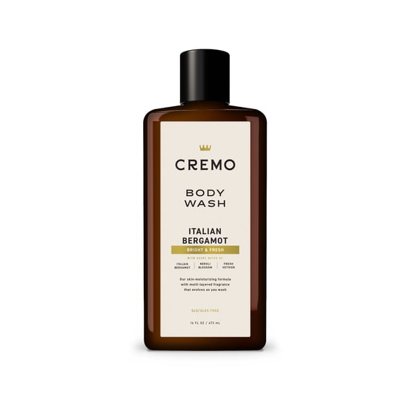 Cremo Men's Body Wash, Italian Bergamot Scent, 16 fl oz